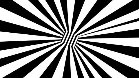 Black and white stripes. Computer generated abstract background, 3D render Stock Illustration
