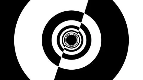 Black and white stripes. Computer generated abstract background, 3D render Stock Illustration