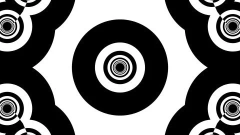 Black and white stripes. Computer generated abstract background, 3D render Stock Illustration