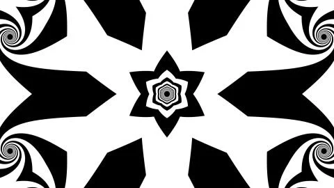 Black and white stripes. Computer generated abstract background, 3D render Stock Illustration