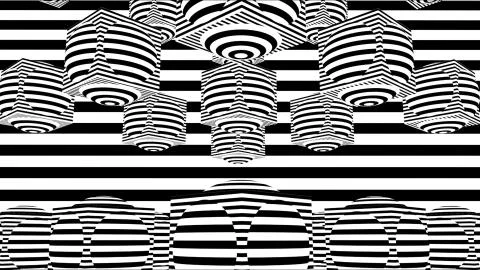 Black and white stripes. Computer generated abstract background, 3D render Illustrazione stock