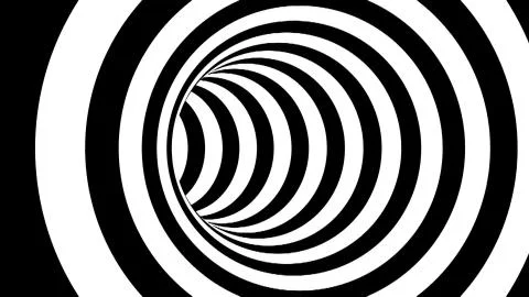 Black and white stripes. Computer generated abstract background, 3D render Illustrazione stock