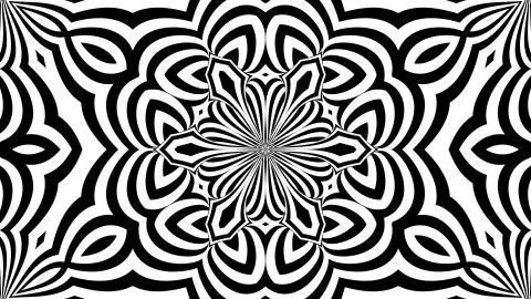 Black and white stripes. Computer generated abstract background, 3D render Stock Illustration