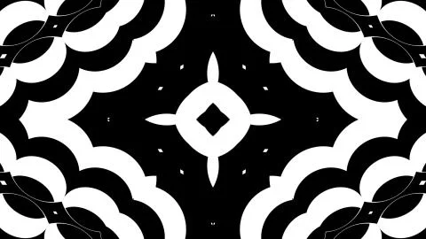 Black and white stripes. Computer generated abstract background, 3D render Stock Illustration