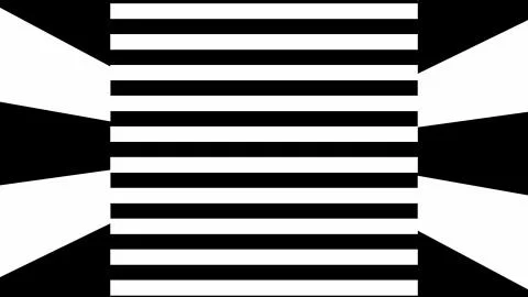 Black and white stripes. Computer generated abstract background, 3D render Stock Illustration
