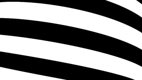 Black and white stripes. Computer generated abstract background, 3D render Stock Illustration