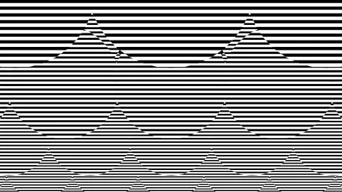 Black and white stripes. Computer generated abstract background, 3D render Illustrazione stock