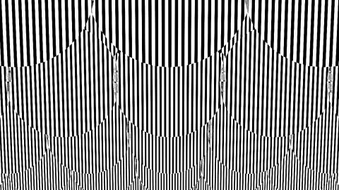 Black and white stripes. Computer generated abstract background, 3D render Stock Illustration