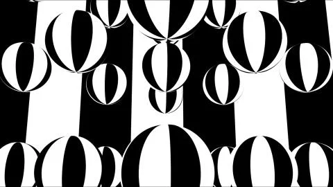 Black and white stripes. Computer generated abstract background, 3D render Stock Illustration