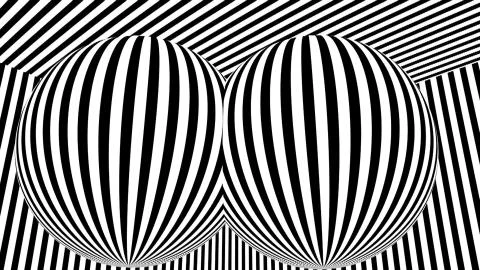 Black and white stripes. Computer generated abstract background, 3D render Stock Illustration