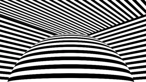 Black and white stripes. Computer generated abstract background, 3D render Stock Illustration