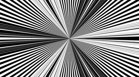 Black and white stripes. Computer generated abstract background, 3D render Stockillustratie