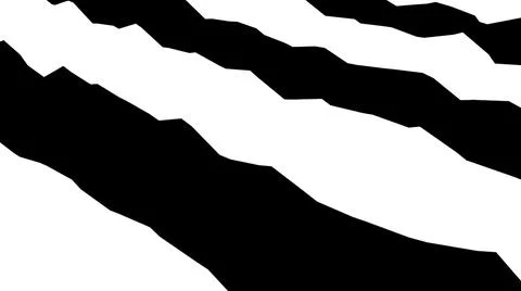 Black and white stripes. Computer generated abstract background, 3D render Illustrazione stock