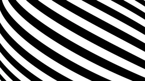 Black and white stripes. Computer generated abstract background, 3D render Stock Illustration