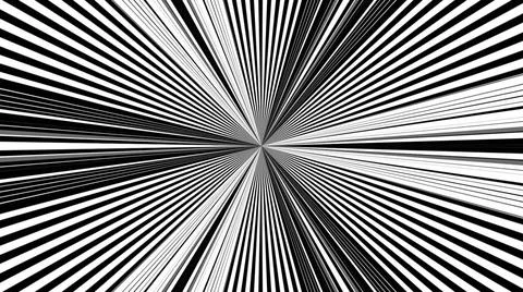 Black and white stripes. Computer generated abstract background, 3D render... Foto stock