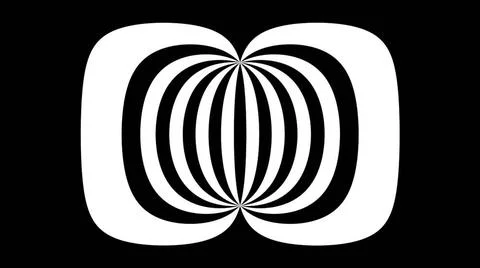 Black and white stripes. Computer generated abstract background, 3D render... 스톡 사진