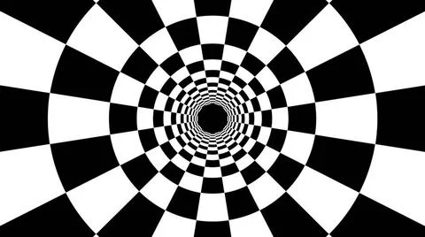 Black and white stripes. Computer generated abstract background, 3D render... Foto stock