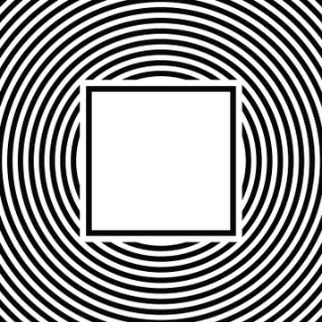 Black and white stripes pattern background with text box design Illustrazione stock