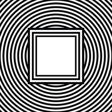 Black and white stripes pattern background with text box design Stockillustratie