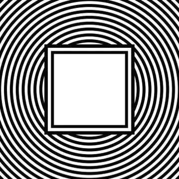 Black and white stripes pattern background with text box design Illustrazione stock