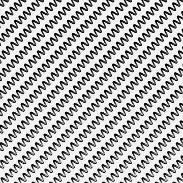 Black and white stripes with zig zag effect Stock Illustration