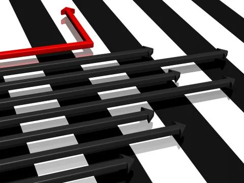 Black-And-White Strips Stock Illustration