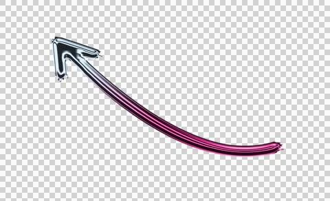 Black and white of a stylized eagle with purple and pink gradient wings Stock Illustration