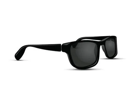 Black and white sunglasses Stock Illustration