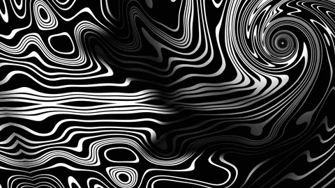 Black and white swirl pattern Stock Footage 139741384