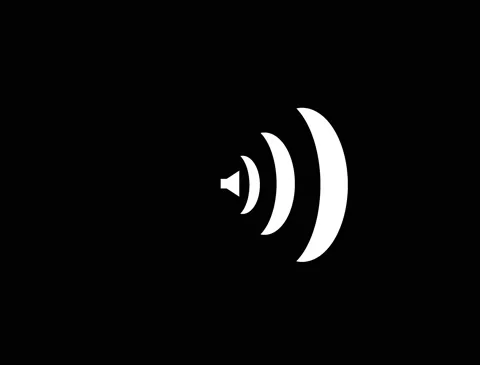 Black and White technology Sound Icon audio music speaker Animation Stock Footage 141374751