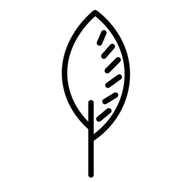 Black and white template tree icon. Vector symbol sign isolated on white Stock Illustration