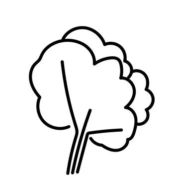 Black and white template tree icon. Vector symbol sign isolated on white Stock Illustration