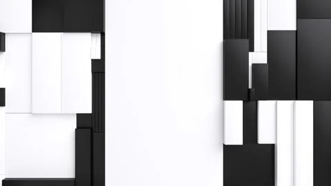 Black and white tessellated rectangular surface. Abstract background with Stock Illustration