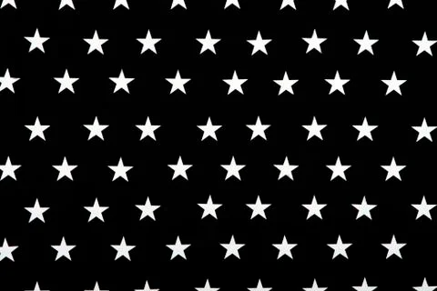 Black and white texture with five-pointed stars 스톡 사진