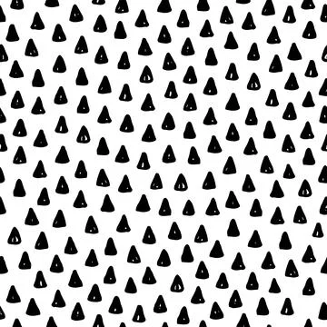 Black and white tile with randomised triangle shapes. Stock Illustration