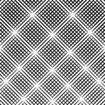 Black and white tiled texture with short strokes Stock Illustration