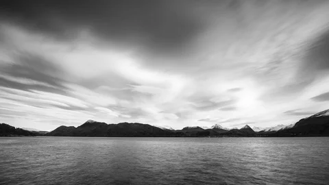 Black and white time lapse Stock Footage 97308384
