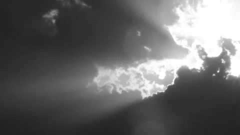 Black and white, time lapse. beautiful sky and clouds Stock Footage 276707856
