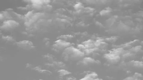 Black and White Time-Lapse of Turbulent Cloud Texture Filling the Entire Frame Stock Footage 318079748