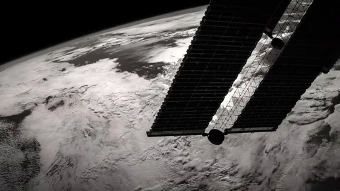 Black and White Timelapse Sunlight from ISS Stock Footage 72760426