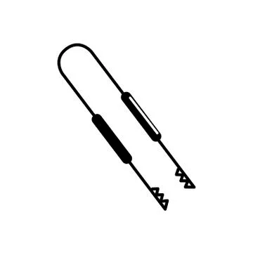 Black and white tool bbq Ilustración de archivo