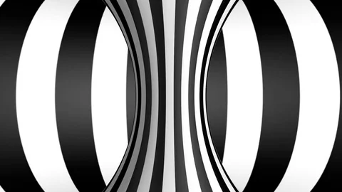 Black and White Torus C Stock-Footage 75617484