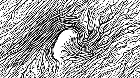 Black and white tree branch texture for organic surface design. Stock Illustration