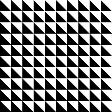 Black and white triangle background, texture, pattern Stockillustratie