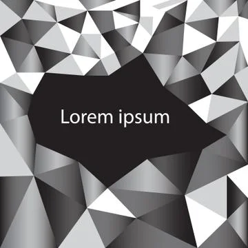 Black and white triangle pattern, background, texture. eps10 Stock Illustration