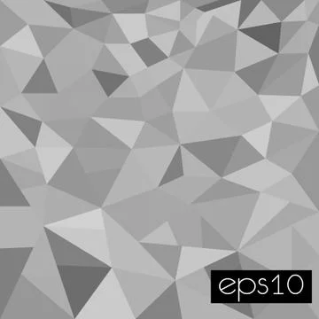 Black and white triangle pattern, background, texture. eps10 Illustrazione stock