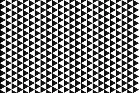Black and white triangle pattern. Seamless vector background Stock Illustration