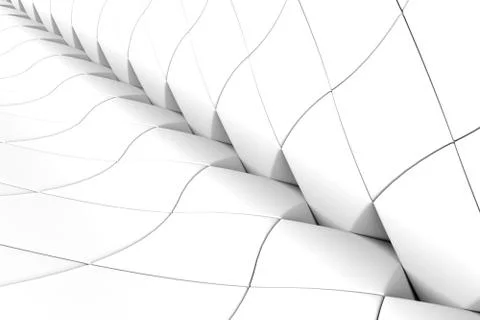 Black and white triangles abstract background 3D illustration Stock Illustration