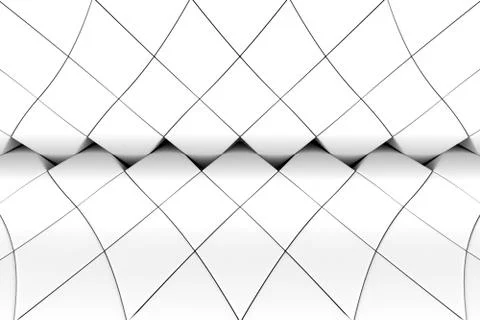 Black and white triangles abstract background 3D illustration Stock Illustration