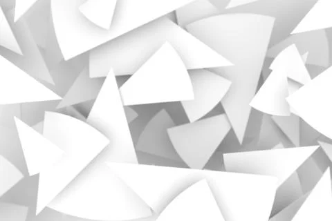 Black and white triangles abstract blurred background 3d illustration Stock Photos